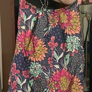 Red Camel Dark Floral Skirt